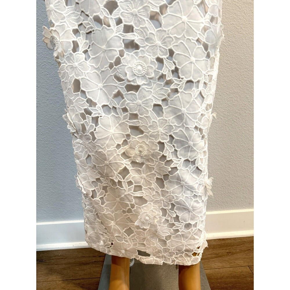 Petal & Pup White Emersyn Midi Lace Dress - Size Medium - NWOT - Bridal Dress - Picture 6 of 16